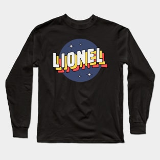 Lionel - Colorful Layered Retro Letters Long Sleeve T-Shirt